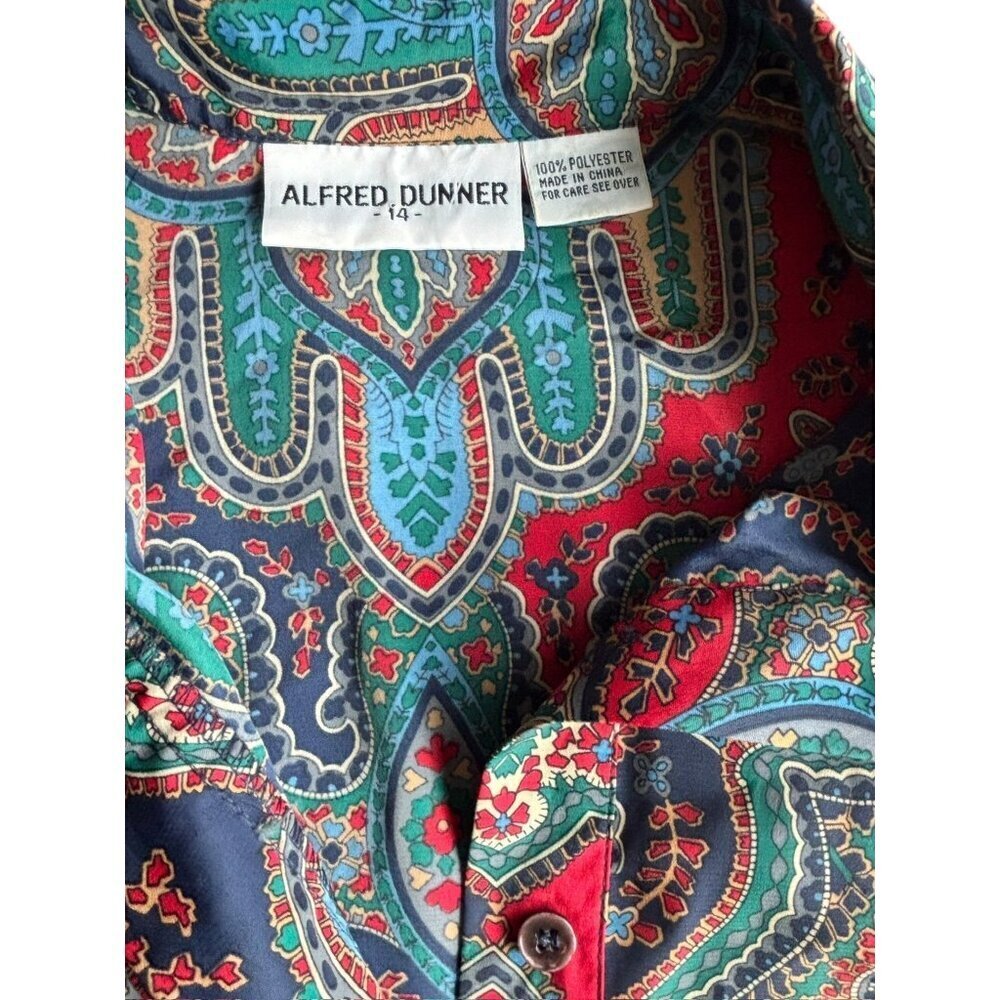Alfred Dunner Women's Multi-Color Designed Casual Top - Picture 3 of 6